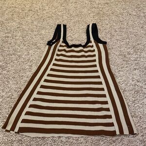 VRG GIRL Striped Sleeveless Knit Dress